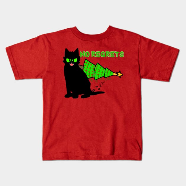 No Regrets this Xmas. Kids T-Shirt by Fairbarn Designs